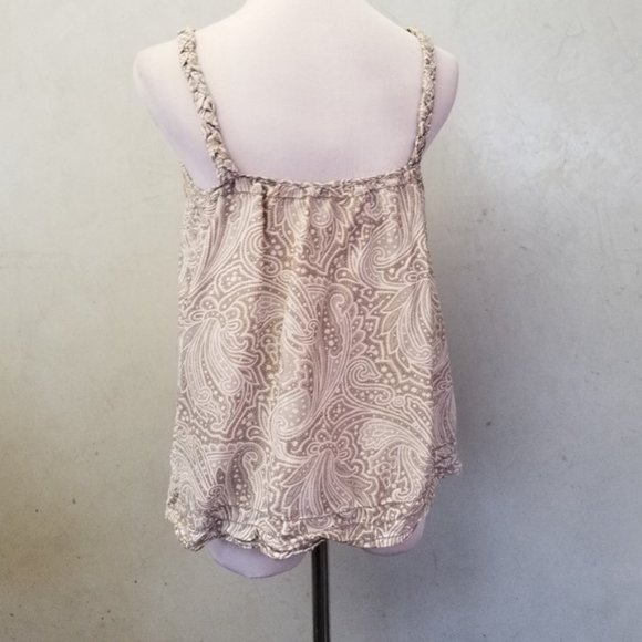 Banana Republic SILK patterned top women's size XS (E6) - Picture 4 of 6